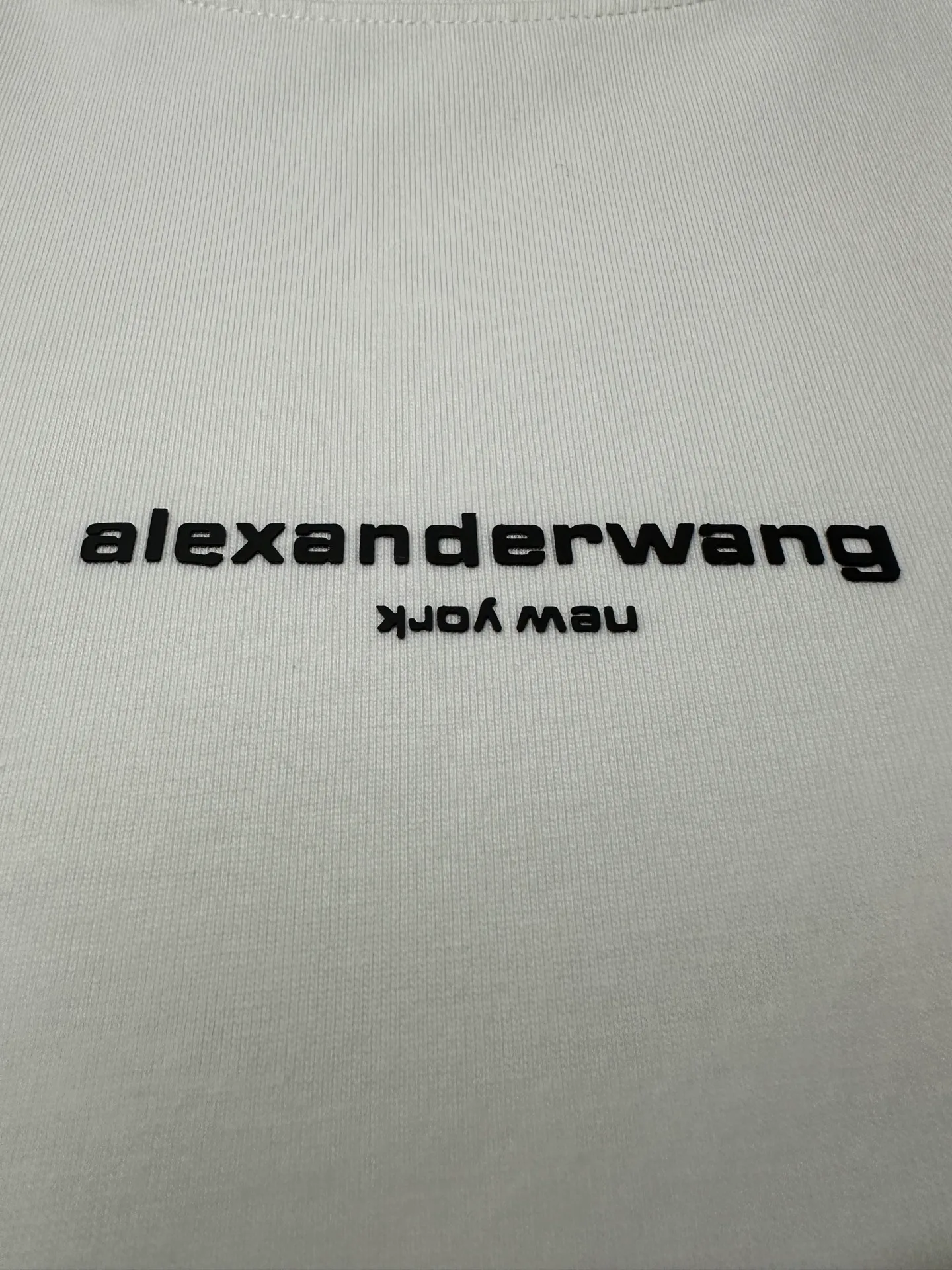 ￼ 150 Alexander wang ss 26 logo T : 16 g 32S 1*1 Same Style Color: White Size: XS S M L XL